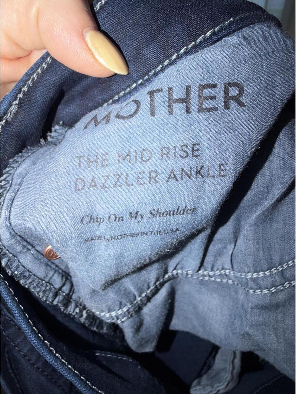 Mothe mid rise dazzler ankle jeans in chip on my shoulder 29 (light knee fading) - Picture 5 of 6